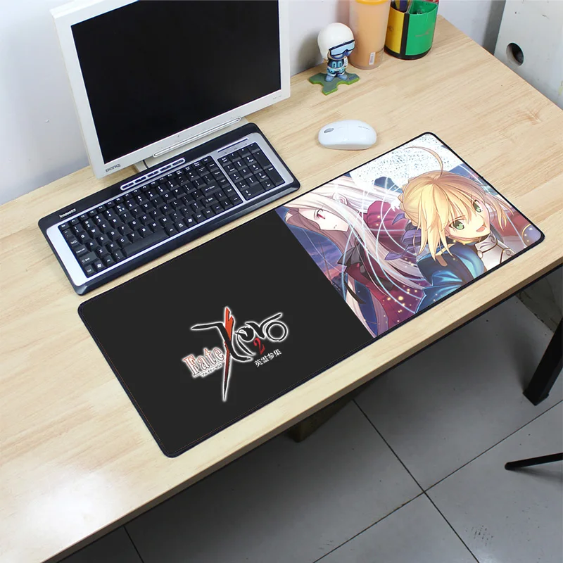 Fate Saber padmouse 70x30 см fgo коврик для мыши notbook компьютерный коврик для мыши подставка для запястья игровой коврик для мыши геймер эргономичный коврик для мыши