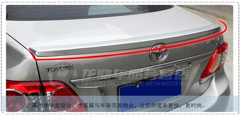 

Spoiler For TOYOTA Corolla 2007.2008.2009.2010.2011.2012.2013 High Quality Rear Wing Spoilers Trunk Lid Diffuser