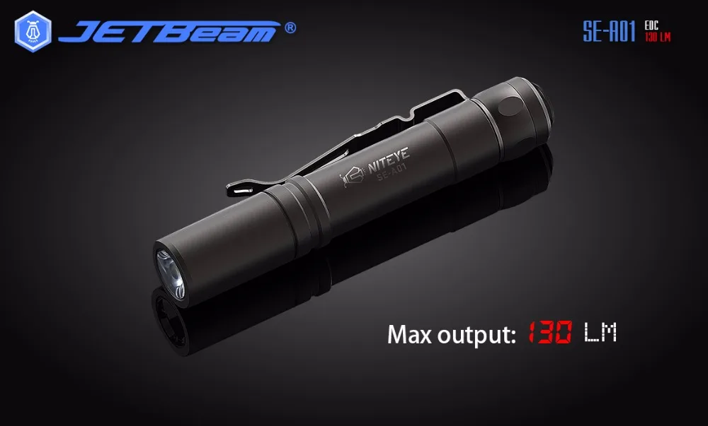 Маленький фонарик JETBeam se-a01 CREE XP-G Max 130 люмен 409cd тактический переключатель Tailcap AAA батареи факел для каждый день носить