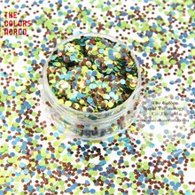 RN21-208 разноцветные Круглые пайетки в горошек для дизайна ногтей, гель для ногтей, Гель-лак для ногтей и украшения своими руками