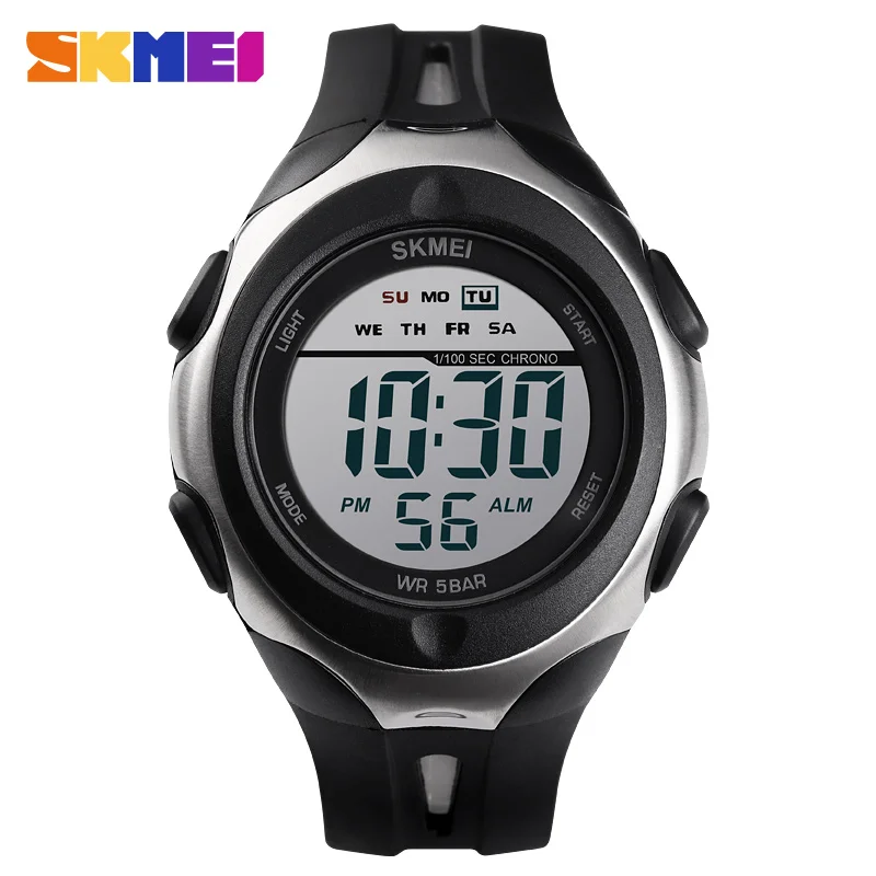 

SKMEI 1492 Fashion Sport Watch Men/Male/Teenager Digital Wristwatches Week Alarm 50M Waterproof Stopwatch erkek kol saati