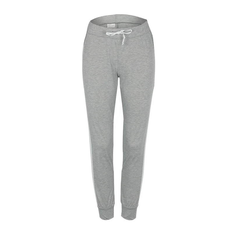 Womens Fashion Sportswear Casual Striped Drawstring Pants Women Bowtie Sports Casual Pants Running Pants #4NV29 (7)