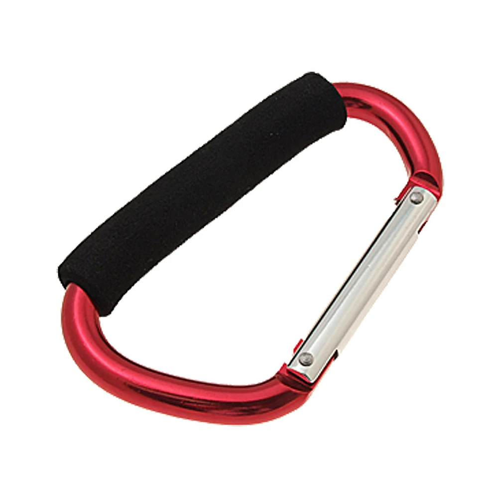 SZ LGFM Large Clip Hook Aluminum Carabiner Red with Soft Gripin Safety & Survival from Sports