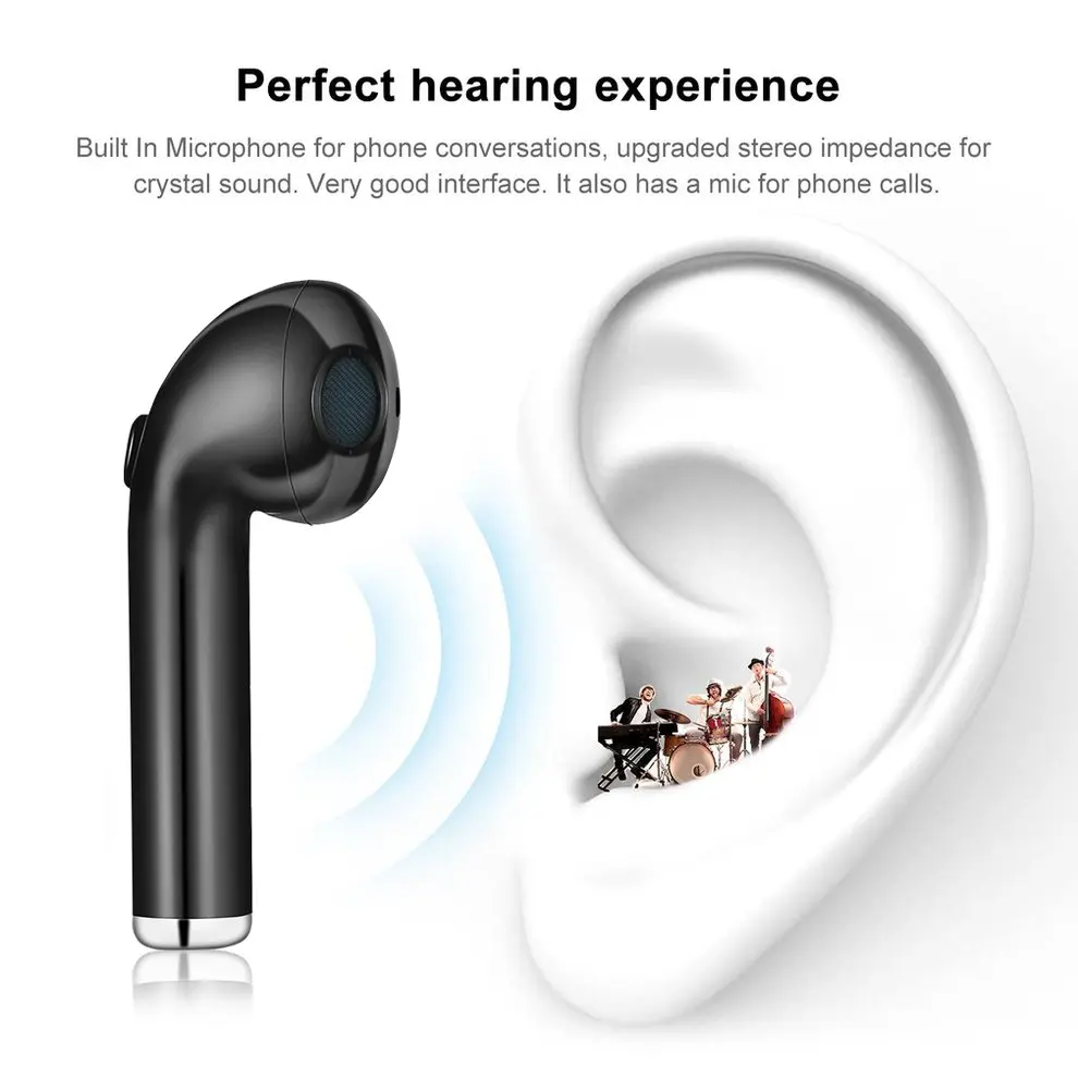 Bluetooth гарнитура I7 с двумя режимами интеллектуальная Музыкальная V4.1 + EDR