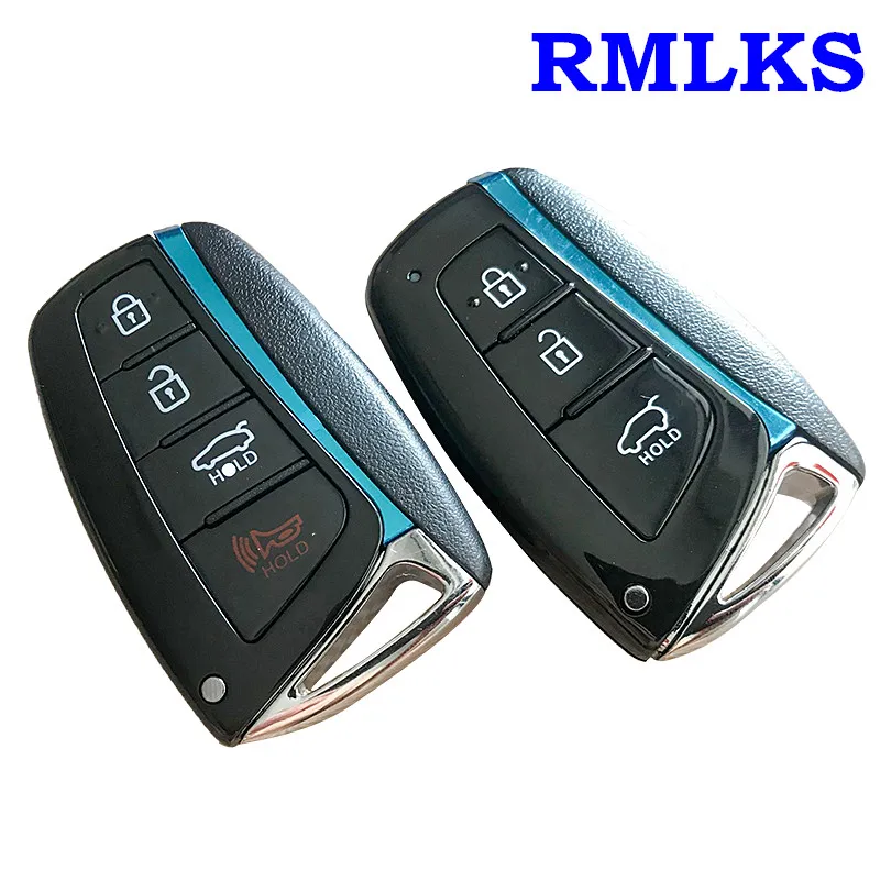 

3 4 Buttons High Quality Smart Key Case For Hyundai Genesis 2013-2015 Santa Fe Equus Azera Remote Control Key Shell Smart Fob