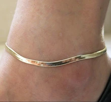 New Fashion Accessories Jewelry gold chain anklet Herringbone adjustable charm anklet ankle leg bracelet foot jewelry
