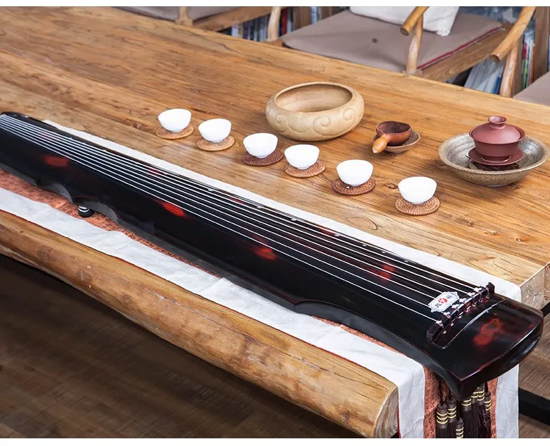 Cinnabar китайский guqin fu xi Тип Lyre китайские 7 струн старинный музыкальный инструмент