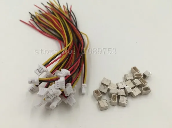 

20 sets Mini. Micro JST 1.0mm 3-Pin Connector with Wire 10cm/15cm/20cm