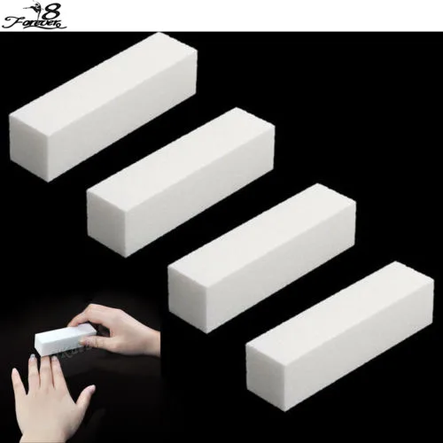 

4Pcs/lot White Buffing Sanding Files Block Pedicure Manicure Care Nail Art Buffer Beauty Tools