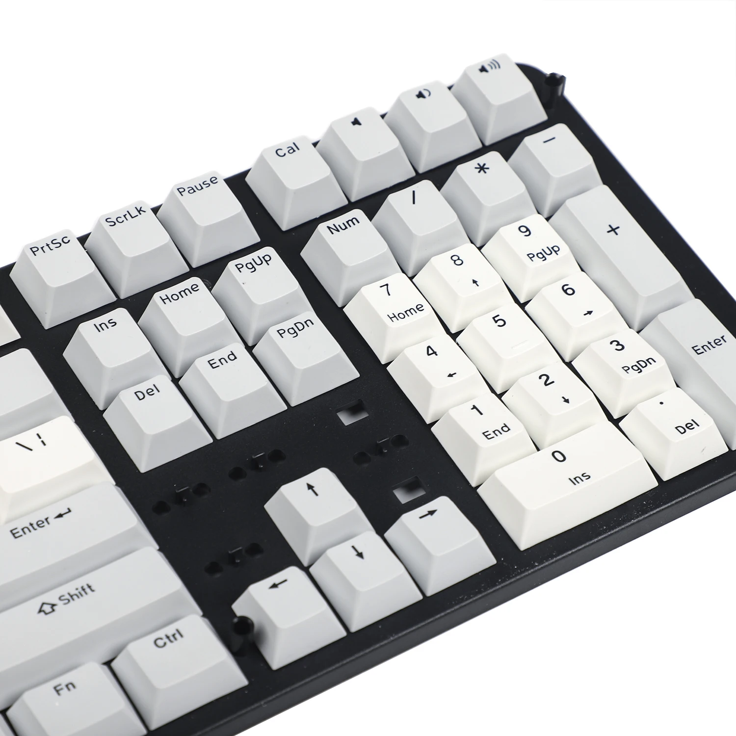 YMDK 108 PBT Вишневый Профиль Двойной Shot черный серый не блестящий для стандартной