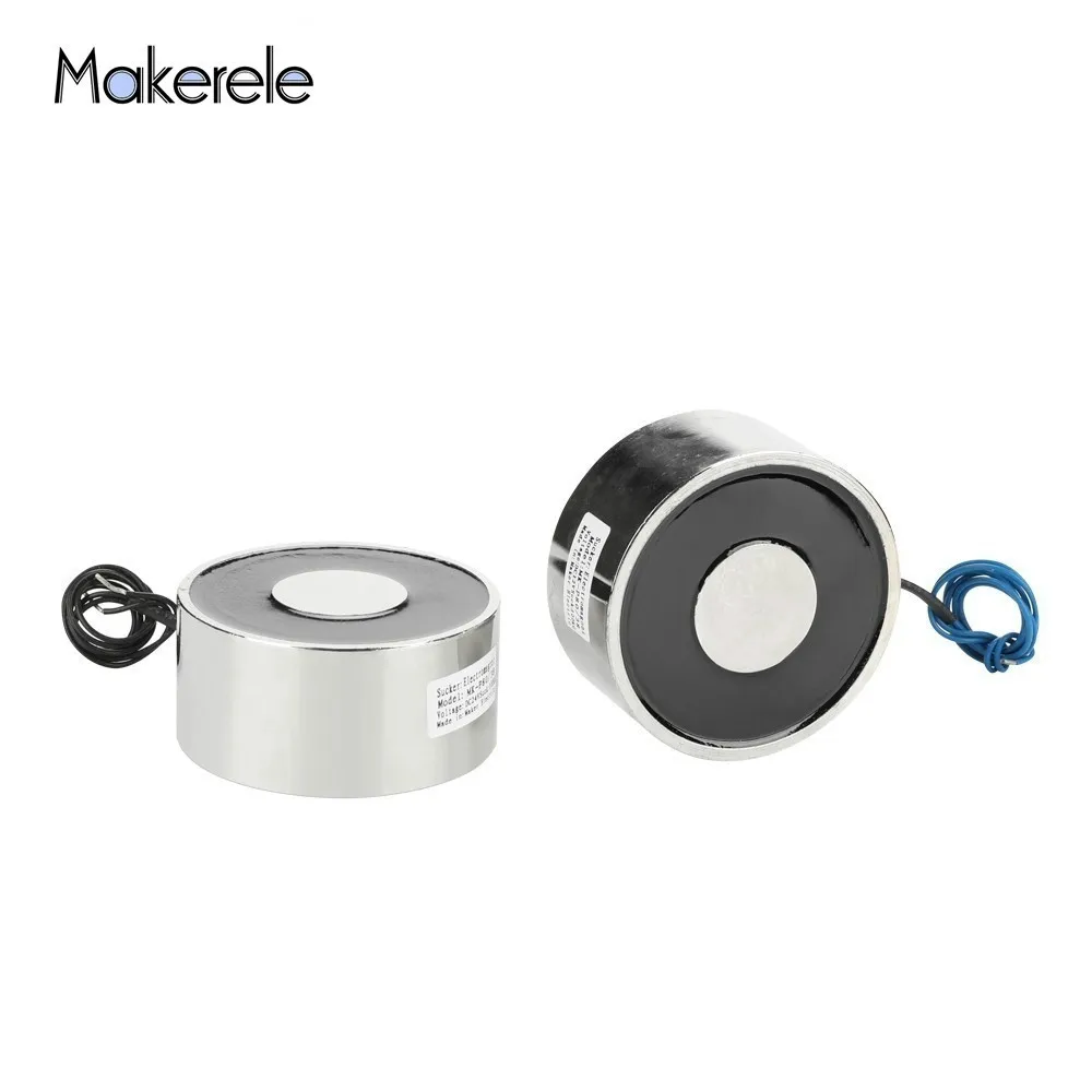 

MK80/38 Lifting Power Of Electromagnet Holding Electric Magnet Lifting 100KG/1000N DC 12V 24V Solenoid Sucker Electromagnet