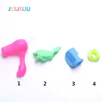 

New 7Pcs/Set Hot Pencil Grips Therapy Handwriting Aid Kids Pen Control Right Silicone Writing Student School Stationery Gift