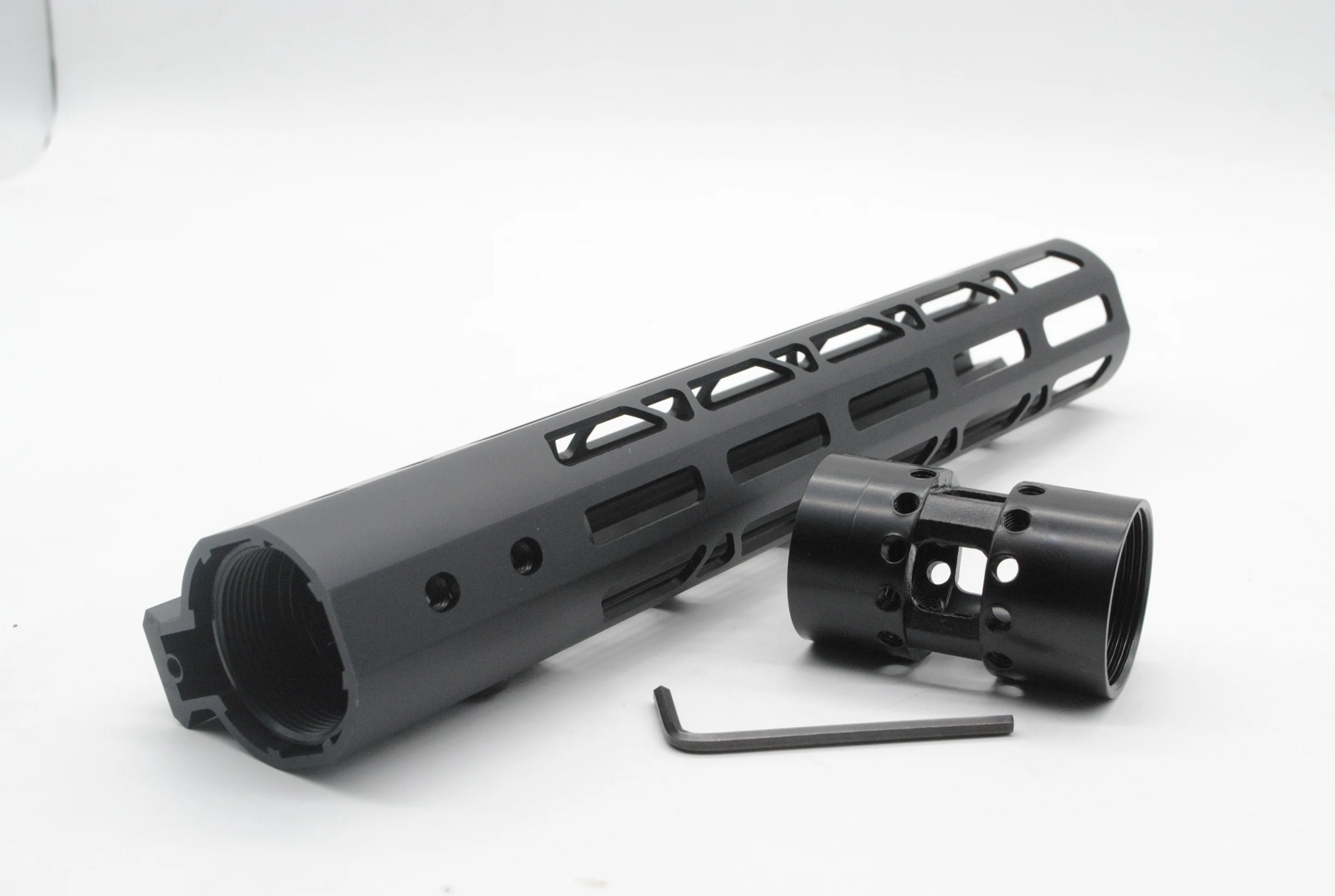 Aplus 10 ''inch Free Float Handguard Rail M lok / Keymod Style Mount System Fit .223/5.56 AR 15_Black/красный/песочный