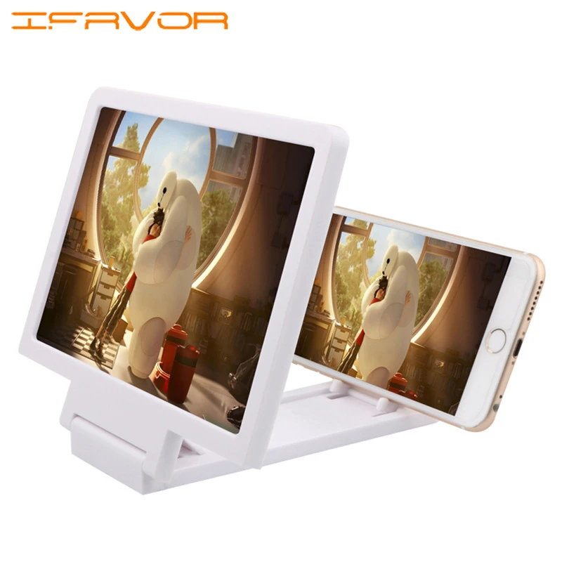 Ifavor Universal Portable Phone Magnifier Screen HD Amplifier Stand