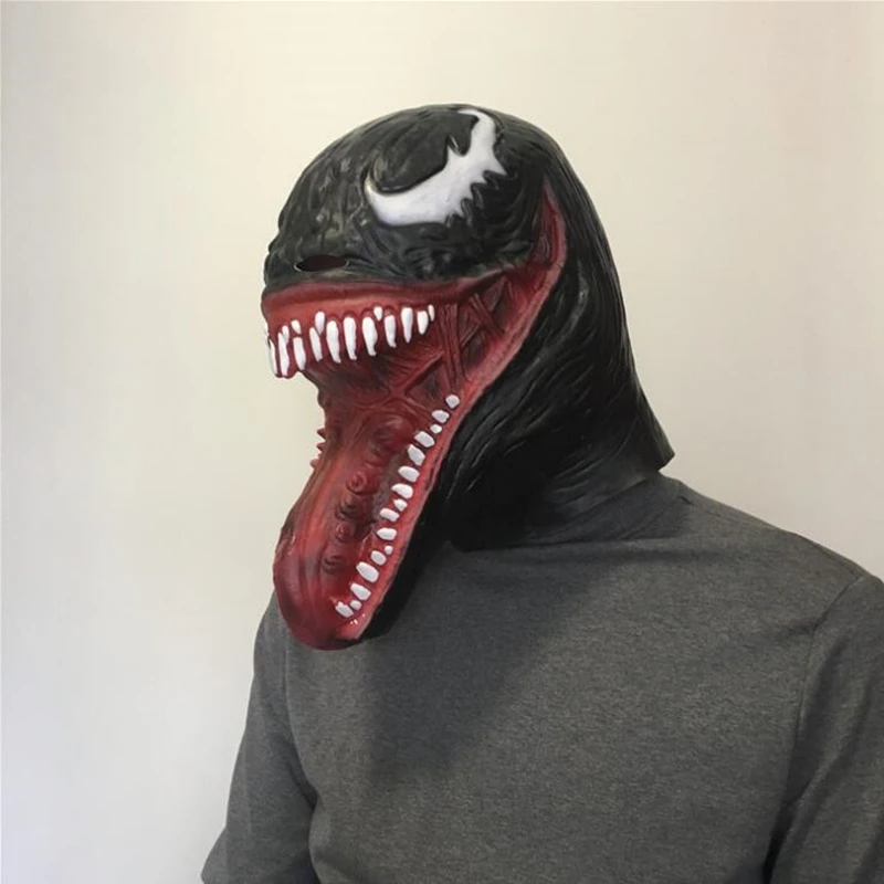 

Venom Edward Brock Spider-Man Adult Latex Mask Cosplay Costumes Halloween Full Face Masks Helmet