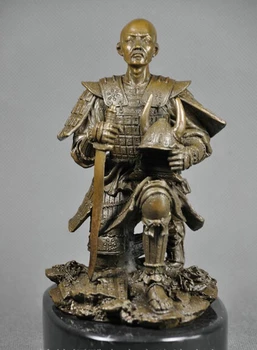 

xd 003430 Art Deco Sculpture Japanese Samurai Bronze Statue