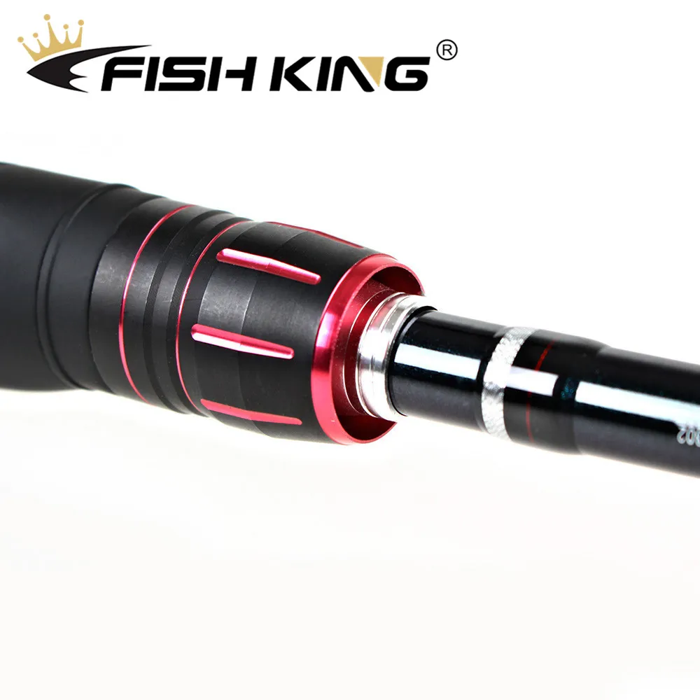 Рыболовная удочка FISH KING Baitcasting Carbon 2,1 м 2 секции с. Вт 10-30 г соленая пресноводная ловля Кальмаров Щука удочка