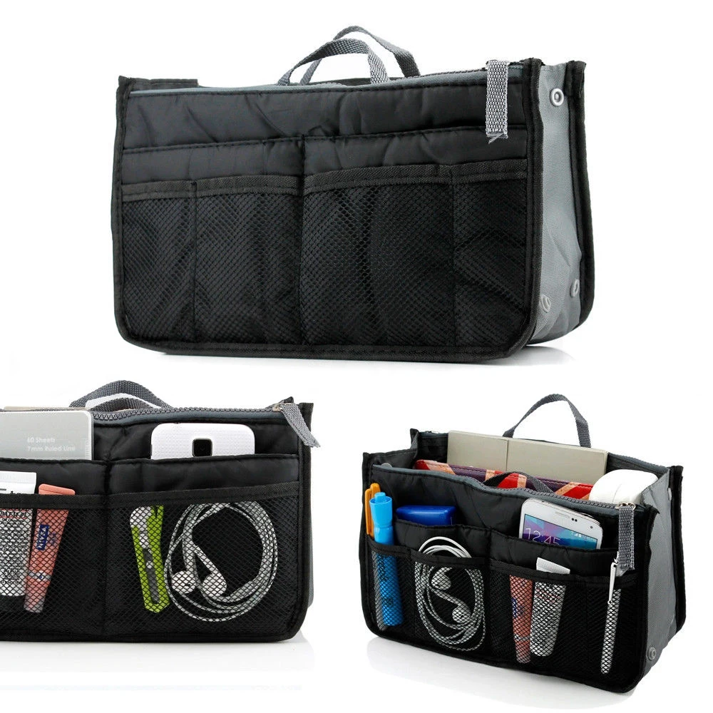 Multifunction Travel Packing Organizers Women Cosmetic Bags For Make Up Nylon Toiletry Kits Makeup Bags Large Liner Handbag     