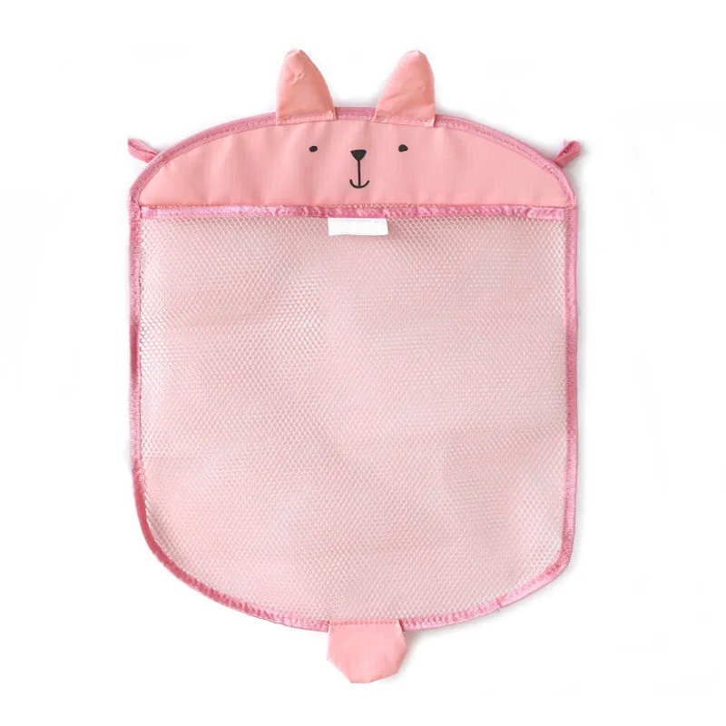 Hot Baby bathroom mesh bag for bath toys bag kids basket toys net cartoon animal shapes waterproof cloth sand toys beach storage 8