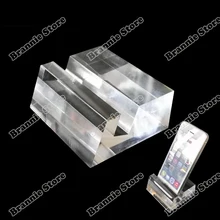 30 шт/партия смартфон чистый цвет Твердый акриловый держатель подставка мобильный телефон розничная дисплей стенд