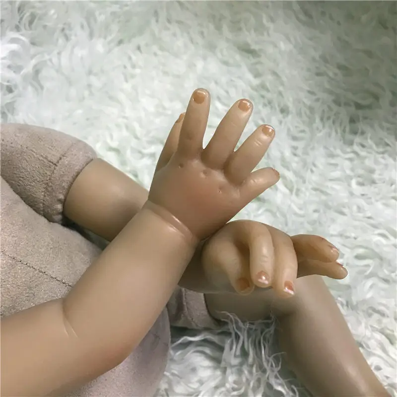 NPK 22 дюйма 55 см голые Bebes Reborn силиконовые Creatived обнаженные куклы Menina для продажи
