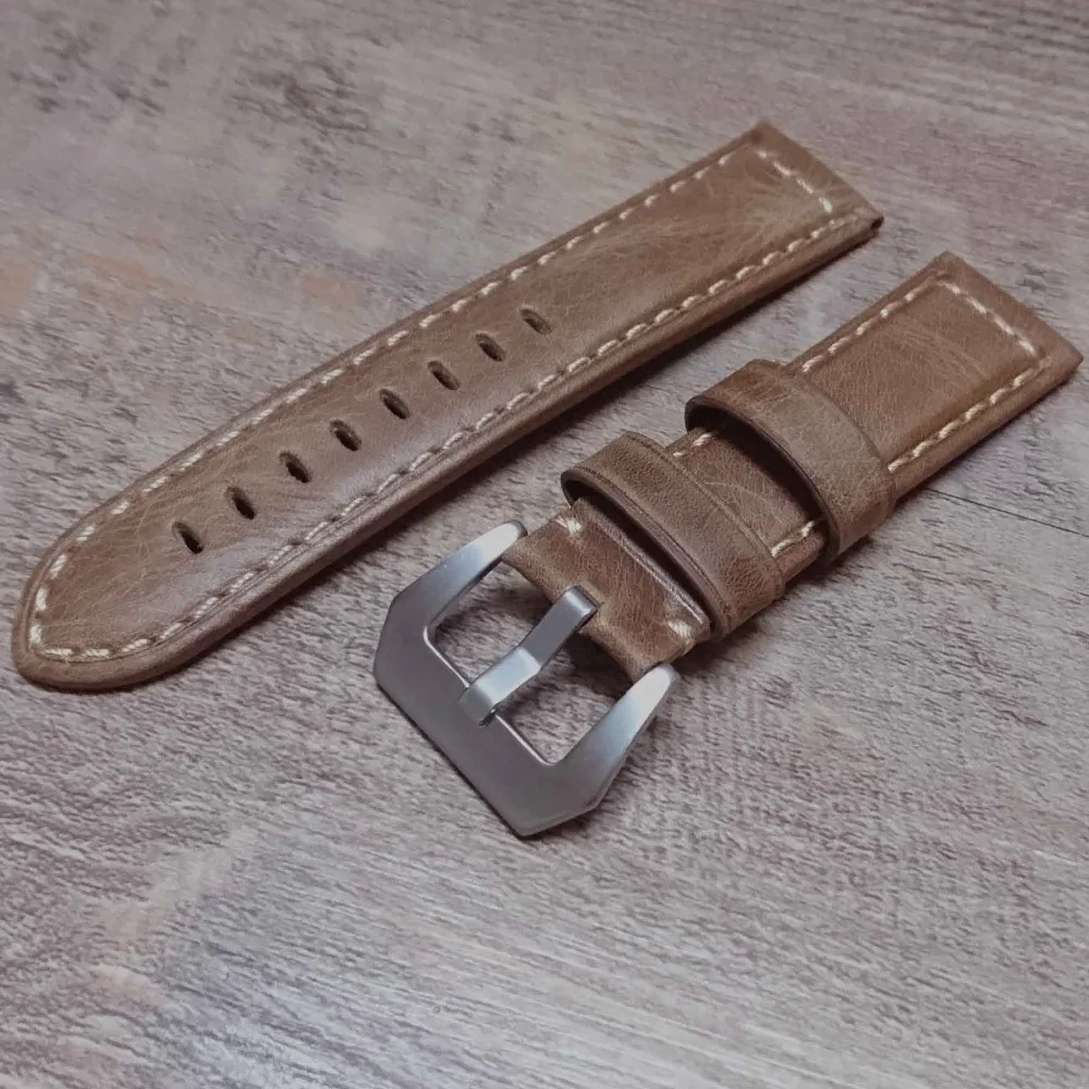 Ремешок кожаный для мужских часов 22 мм 24 мм|watch strap 22mm|men leather watch strapwatch |