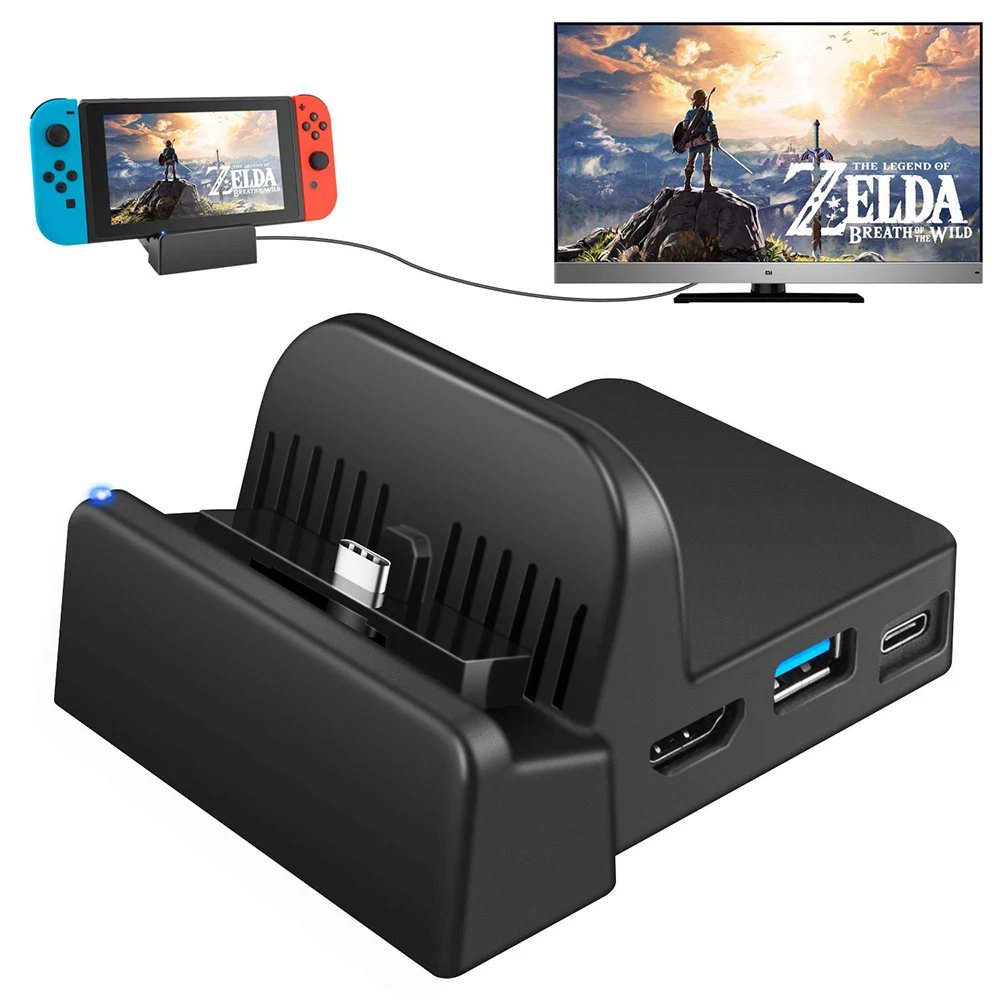 

Portable Charging Stand Mini Switch Docking Station Charging Dock for Nintendo Switch
