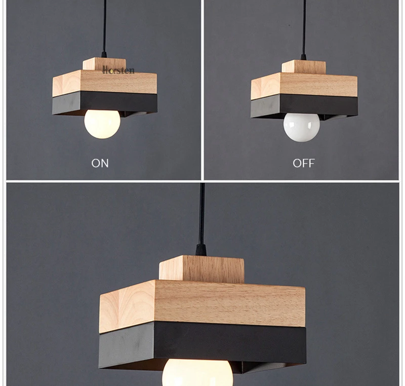 Horsten Modern Nordic Solid Wood Pendant Lights Minimalism Pendant Lamp For Dinning Room Living Room Bar Cafe Hanging Light (8)