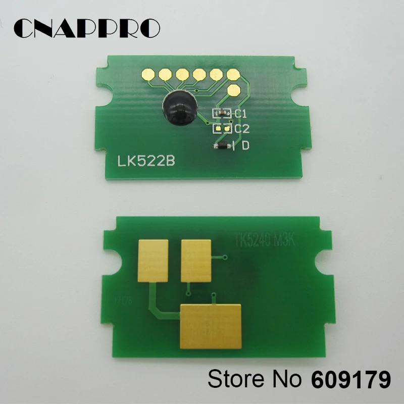 Chip de Toner para Kyocera Chips do Cartucho de Reset Ecosys P5021cdn P5021cdw M5521cdn M5521cdw P5021 5021cdn 4pcs Tk5230 Tk5232 Tk5234 4 Computador e Escritório