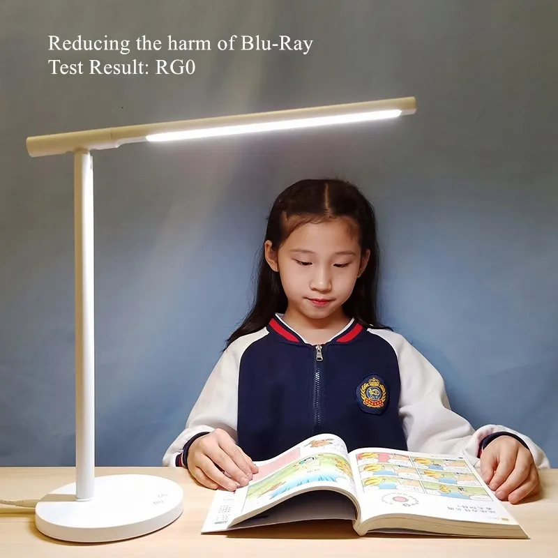 

RG0 Touch Dimmable Led Desk Lamp 3 Color Temperature Adjustment for Children Kids Reading Study Bedside Bedroom Living Room