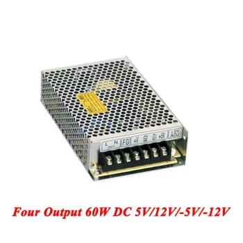 

Q-60B Four Output Switching Power Supply 60W 5V/12V/-5V/-12V,ac-dc smps power supply for led driver,110V/220V Transformer To DC