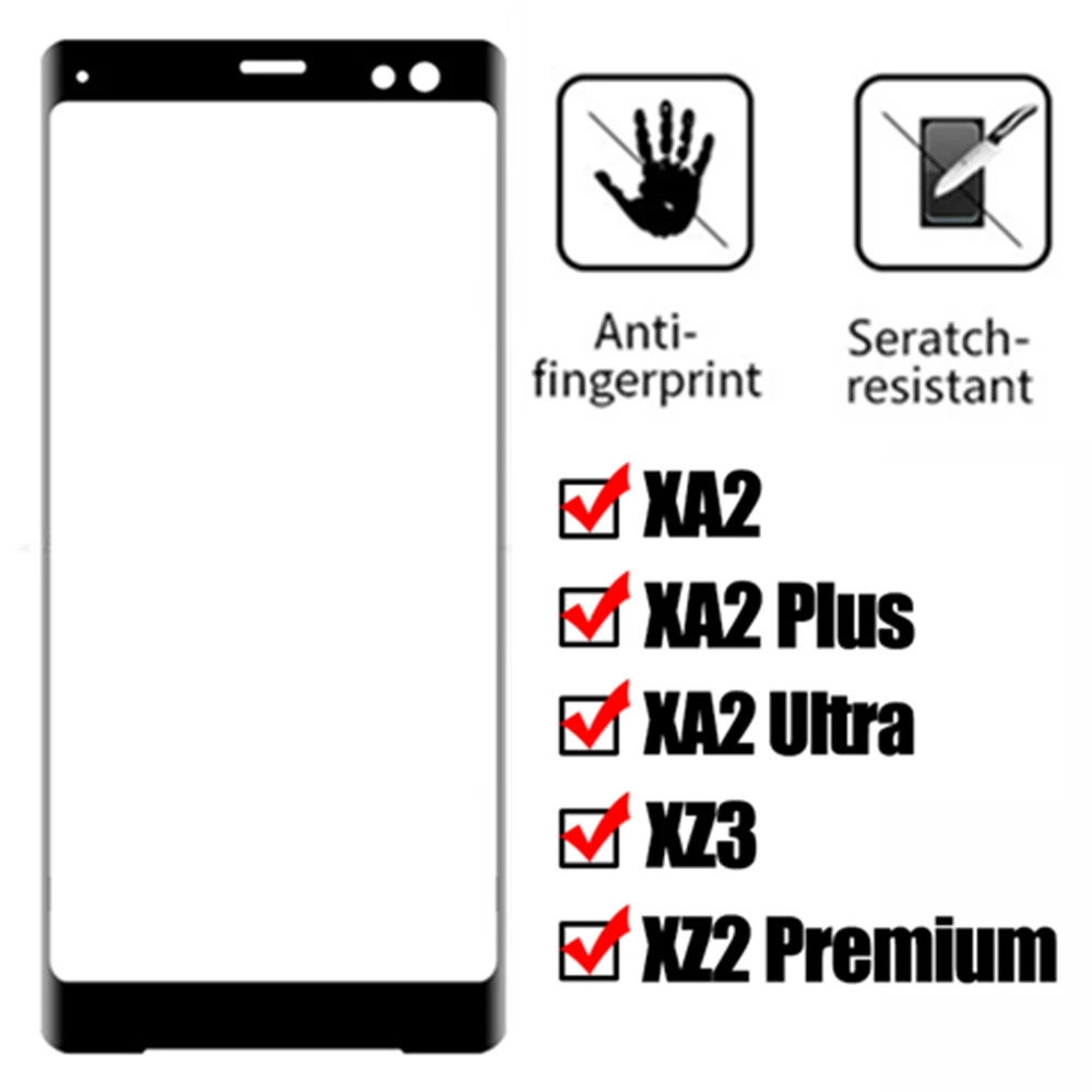 3D на для sony Xperia Xa2 Plus ультра закаленное стекло Xz3 защитное стекло Xz2 Премиум протектор экрана X a2 z2 z3 Xa Xz 2 3 пленка