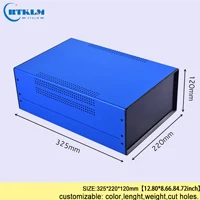 Железный корпус для проекта diy чехол для прибора PCB дизайн провода Соединительная коробка IP54 железная электрическая коробка распределительная коробка 325*220*120 мм - Цвет: BDA40008(W325)-A6