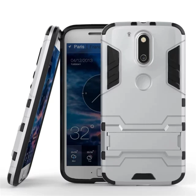 

For Motorola Moto G4 / G4 Plus Case Heavy Duty Armor Shockproof Hybrid Hard Soft Silicone Rugged Rubber Phone Case Cover (<