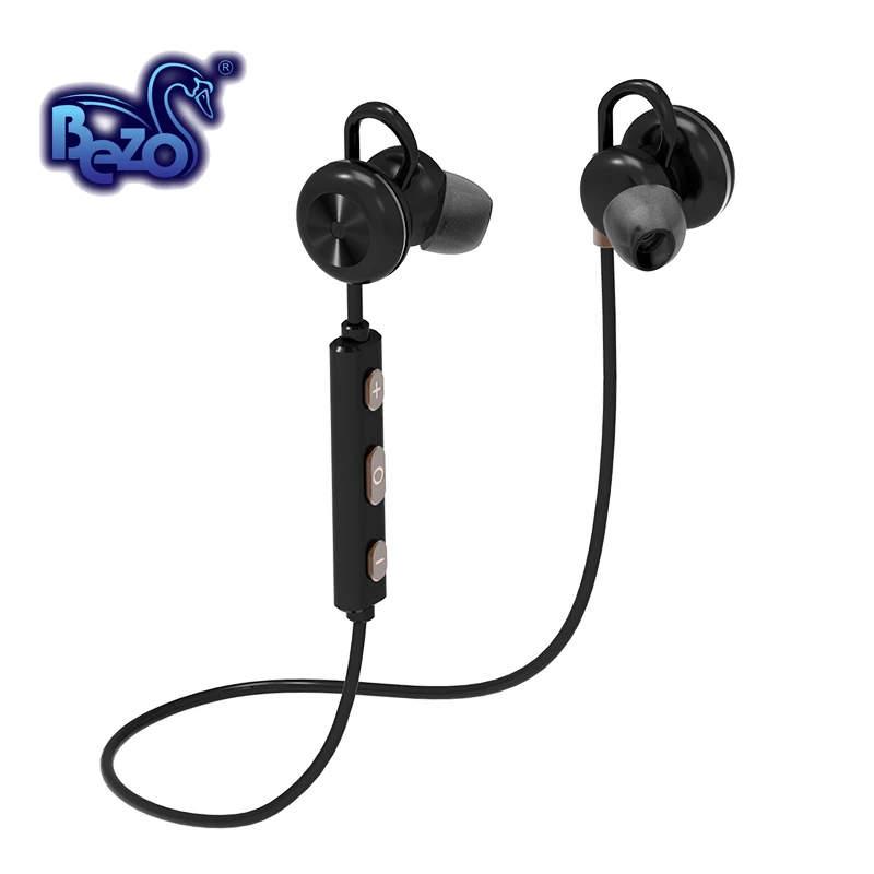 bezo X9 earphone sport bluetooth headset wireless with microfon music stereo Mega bass Hd calls ear hook Mobile phone general |