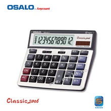 OS-6815 PC Key 12-digit Large Display Calculator Dual Power Electronic Desktop Calculadora Solar Office & School Hesap Makinesi