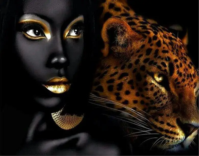Black Women Leopard