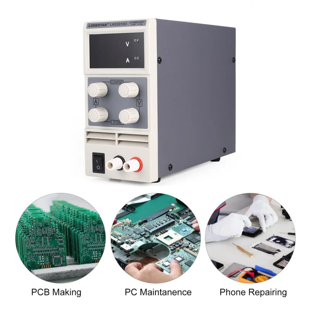 

UNI-T 30V/10A Digital DC Power Supply Current Voltage Adjustable Switching Stabilized Volt for Electric Maintenance