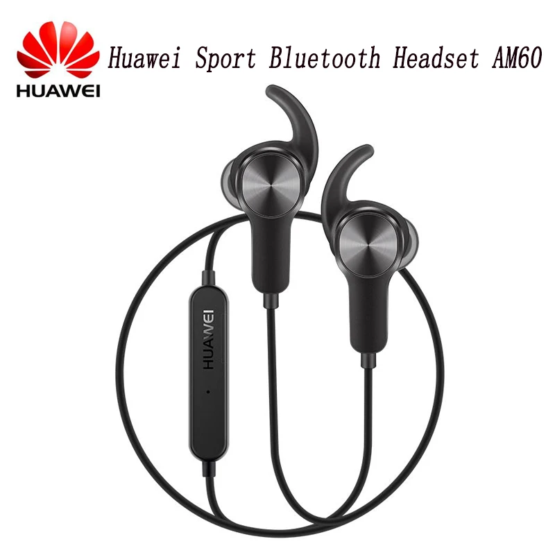 Оригинальный huawei Спорт bluetooth-гарнитура AM60 IPX5 Шум снижение Bluetooth V4.1 музыка/Mic