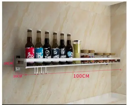 Кухонные приправы купить вещь, чтобы носить стену, чтобы повесить 304 нержавеющей стали, чтобы избежать пробить приправ коробки, чтобы получить - Цвет: 8