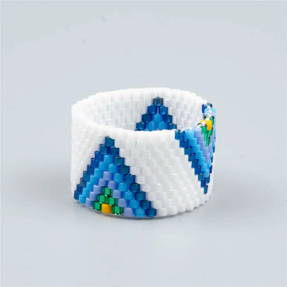 

Go2boho MIYUKI Ring Men Ring 2019 Women Boho Anillos Mujer Jewelry Couple Bohemia Geometric Ring Native American Girl Child Gift