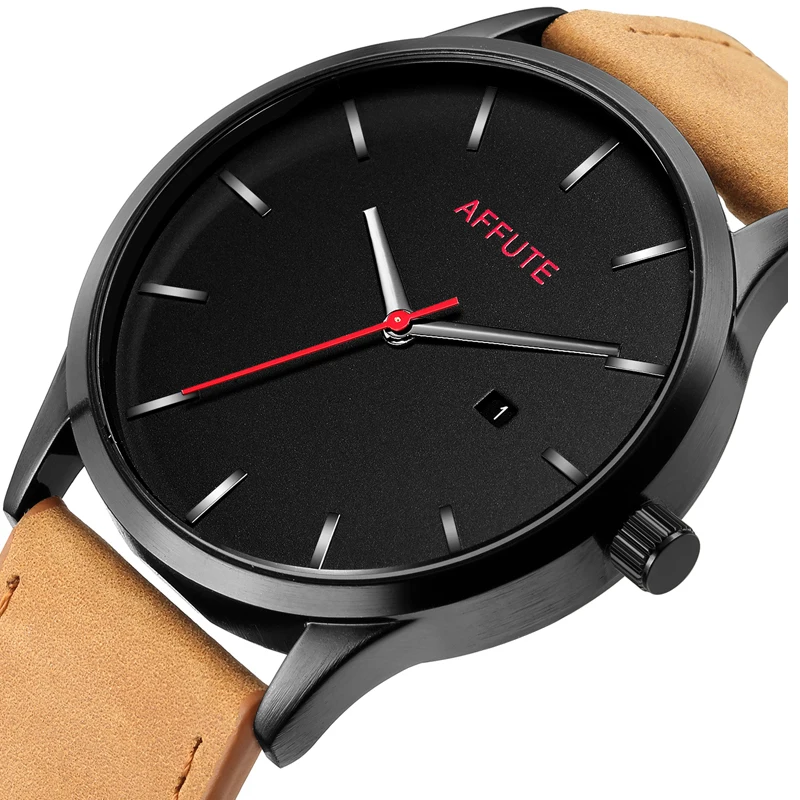 

Mens Watches Top Brand Luxury Men Simple Business Quartz Watch Fashion Leather Strap Waterproof Wristwatch Relogio Masculino
