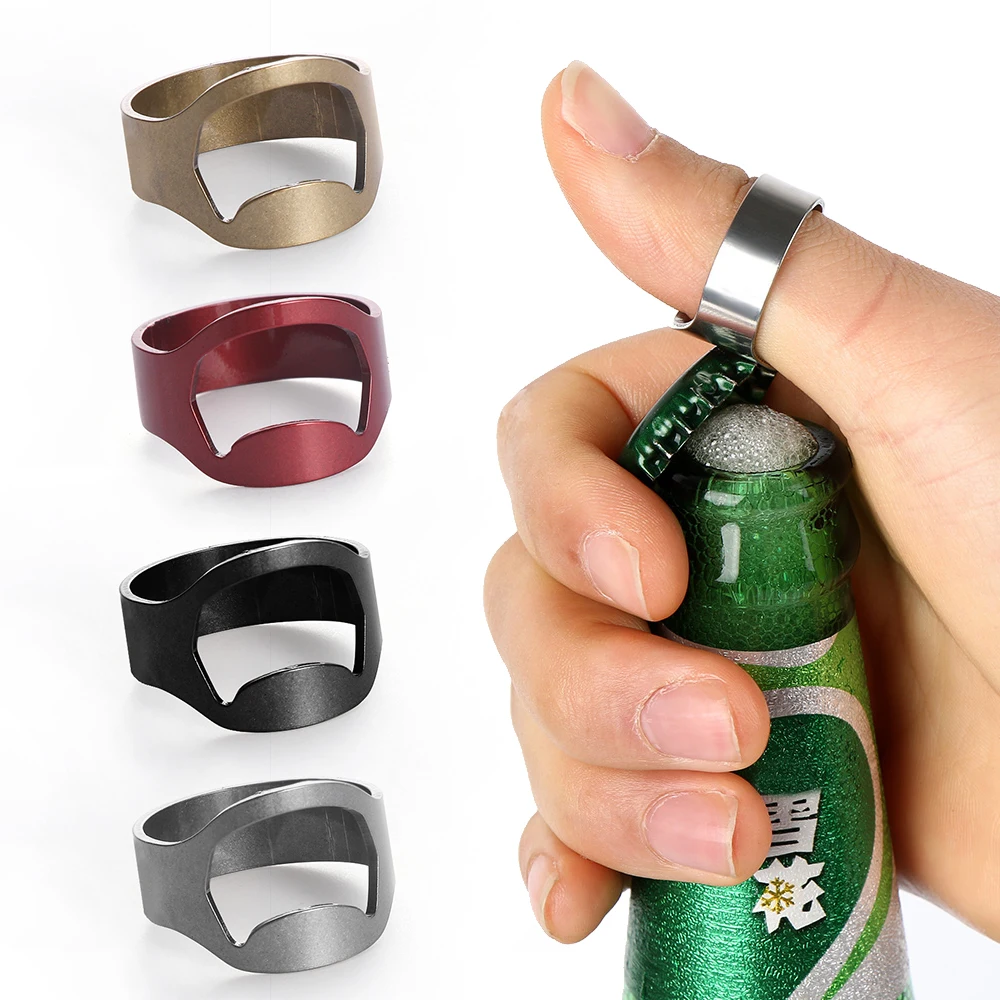 1/3PCS Unique Black/Gold/Red Stainless Steel Bar Beer Bottle Openers