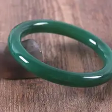 Специальные счетчики круглый природный зеленый агат браслет прозрачный Модный Дикий