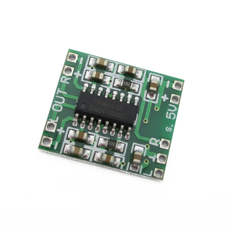 FREE SHIPPING PAM8403 Super mini digital power amplifier board miniature class D 2 * 3 w high 2.5-5 v USB |