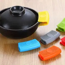 Одна пара силиконовый Захват анти-горячий горшок крышка класс силиконовый анти-горячий фиксатор для горшка