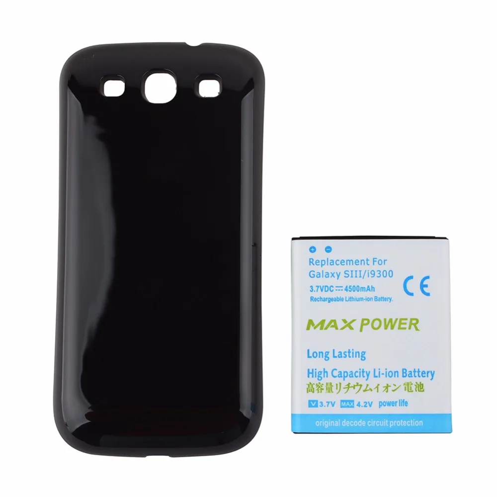 Для Samsung Galaxy S3 i9300 сменный Расширенный резервный более толстый аккумулятор 4500 мАч