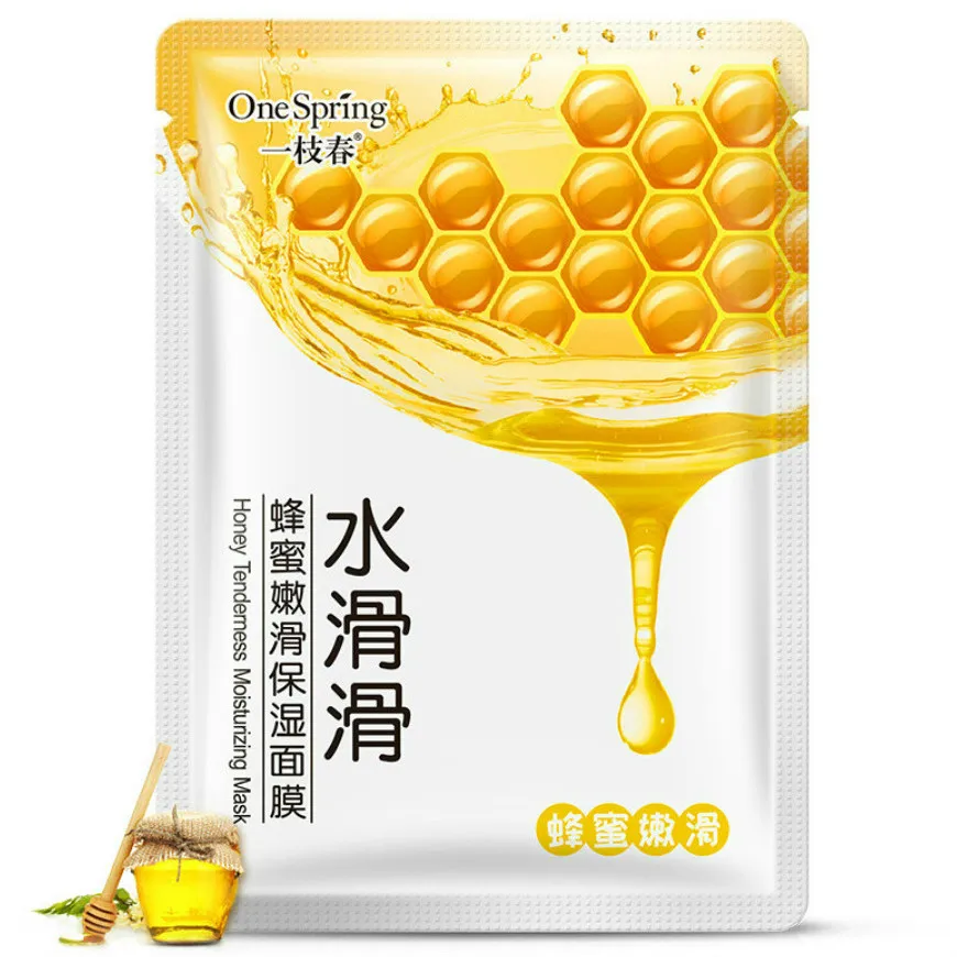 

NEW Honey Moisturizing Tendemess Mask Skin Care Plant Facial Mask Moisturizing Control Blackhead Remover Wrappe Mask Face Care