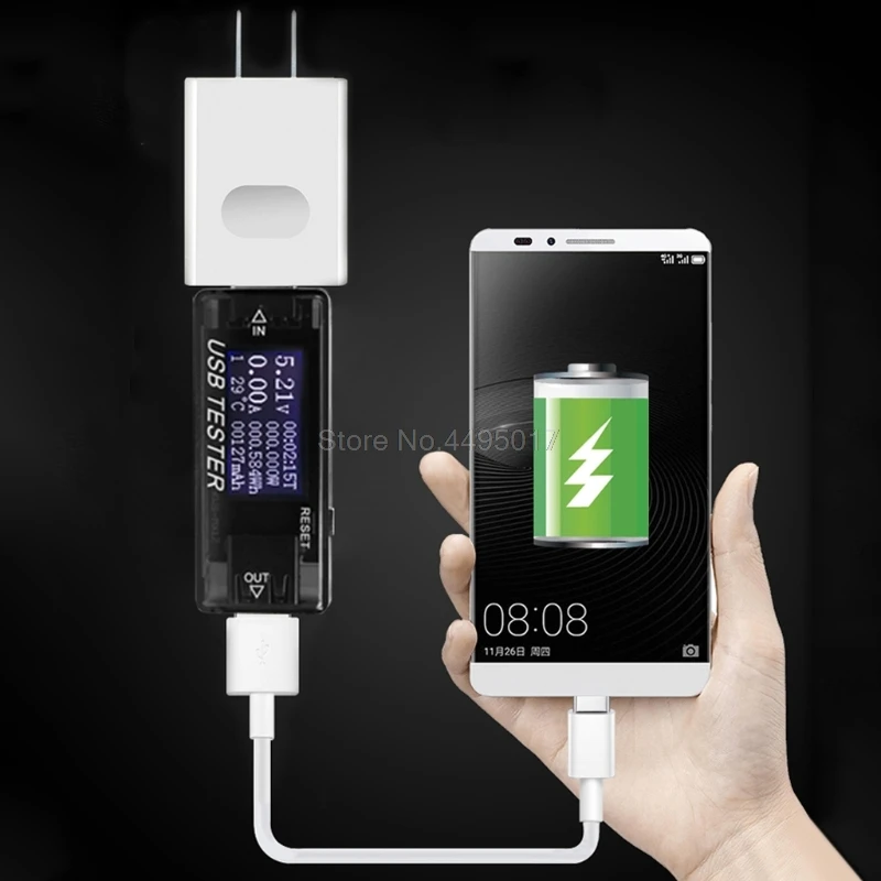 OOTDTY 8 in 1 LCD USB Current Voltage Detector Charger Capacity Tester Meter Power Bank Su Aug12 OOTDTY 8 in 1 LCD USB Current Voltage Detector Charger Capacity Tester Meter Power Bank Su Aug12