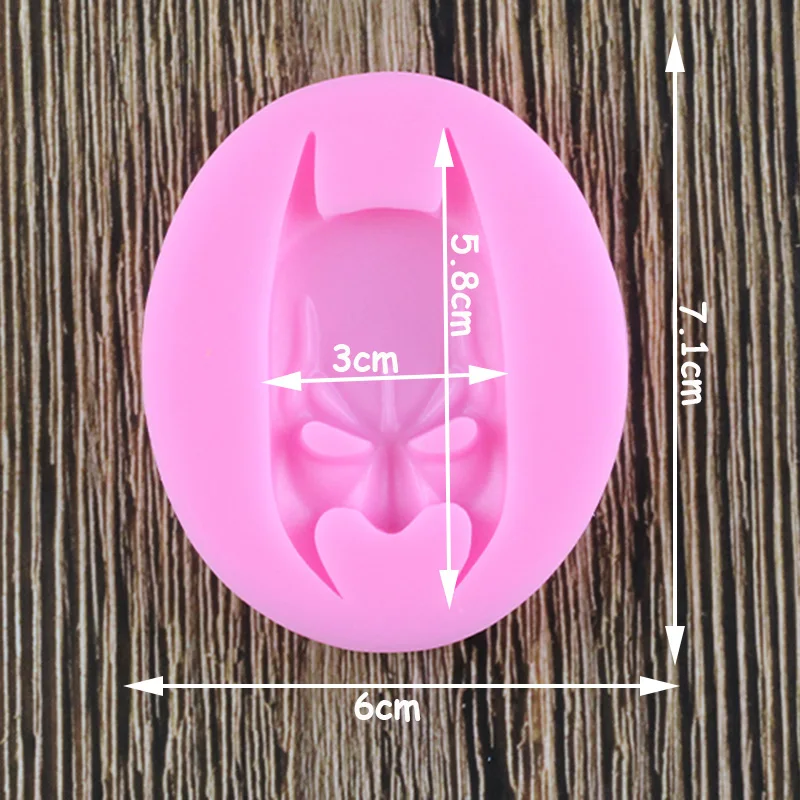 3D фильмов Бэтмен Маска силиконовые формы DIY вечерние детский наряд для дня